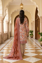 Solvane Earth – 3 Piece Stitched Viscose Linen Suit 1512310