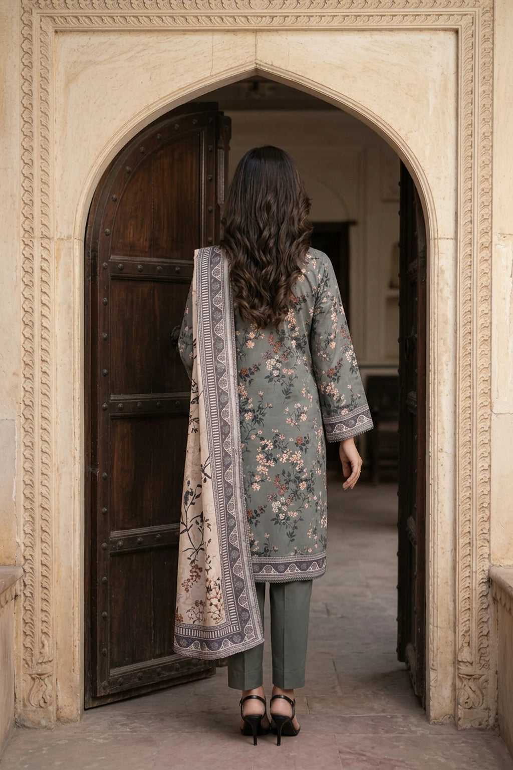 Avielle – 3 Piece Stitched Viscose Linen Suit 1512311