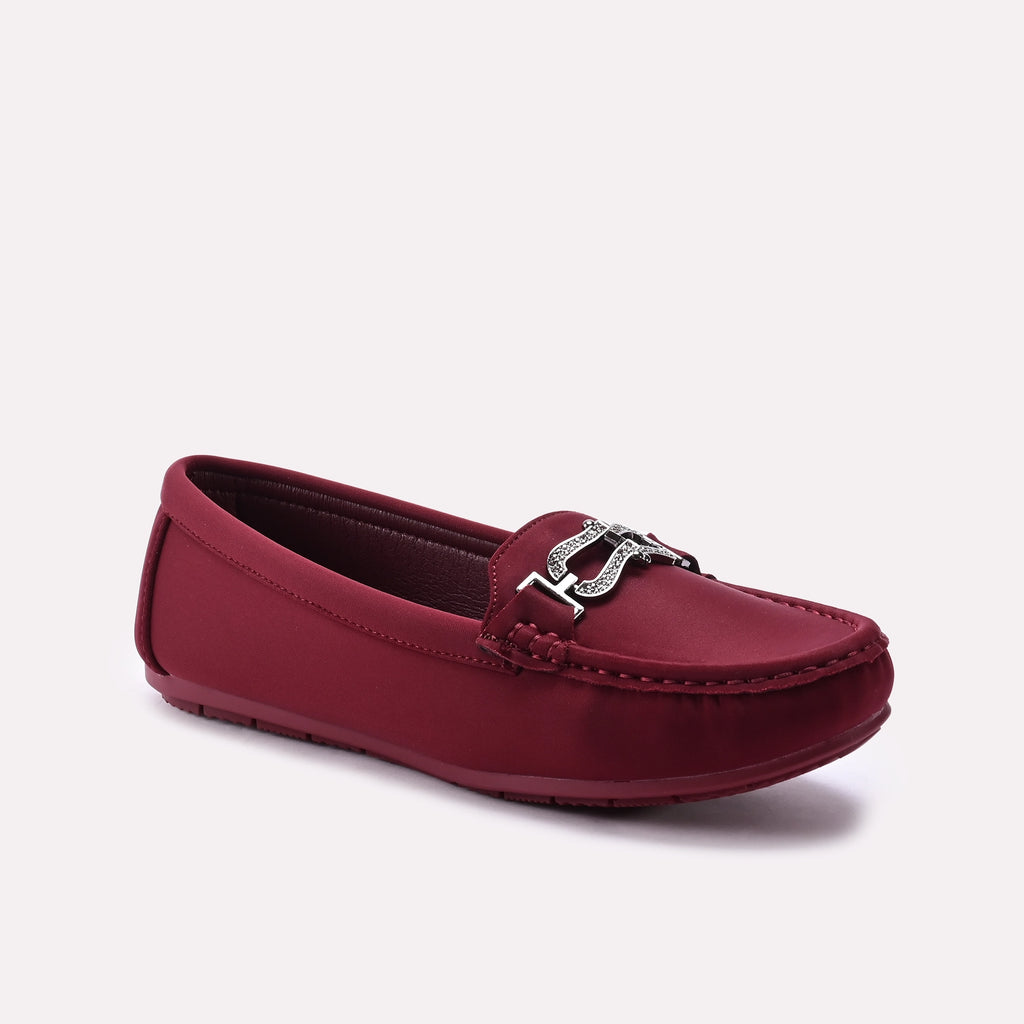 Moccasin Shoes Maroon 0440970