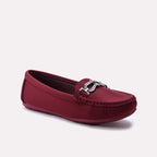 Moccasin Shoes Maroon 0440970