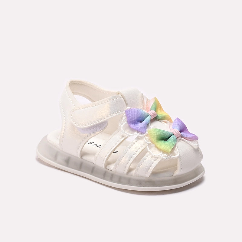 Girl Fancy Sandal White 0721390