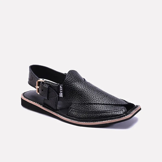 Black Peshawari Chappal