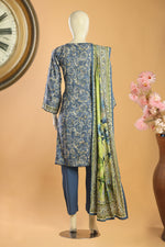 Sapphire Bloom - 3 Piece Stitched Lawn Suit 15R1115