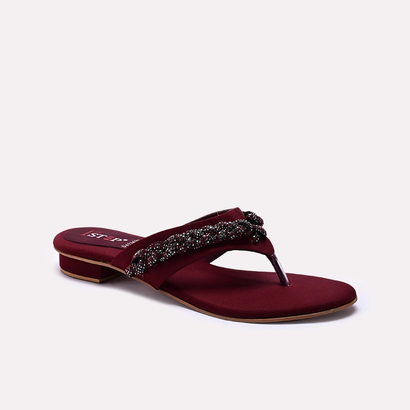 Fancy Slipper Maroon 0413498