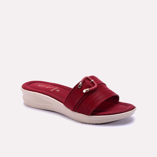 Maroon Comfy Casual Slippers 0412852