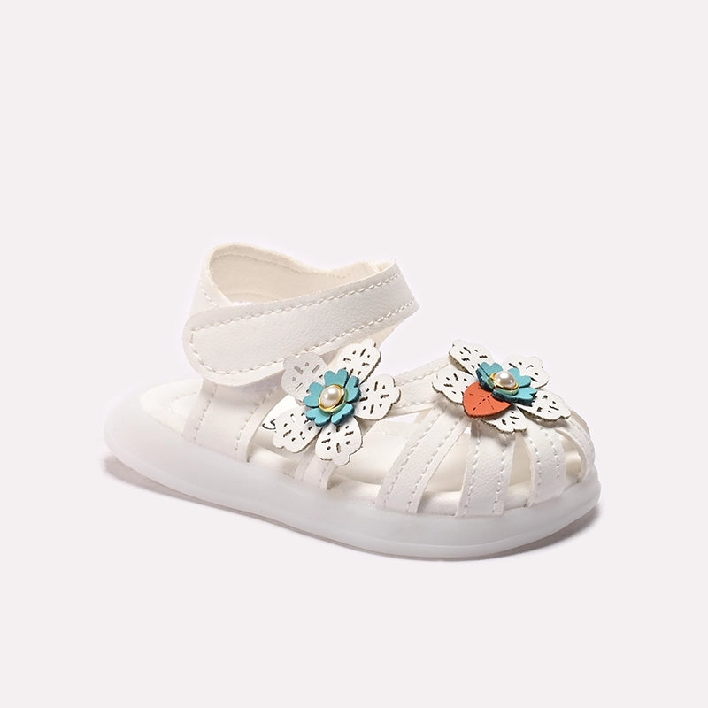 Girl Fancy Sandal White 0721394