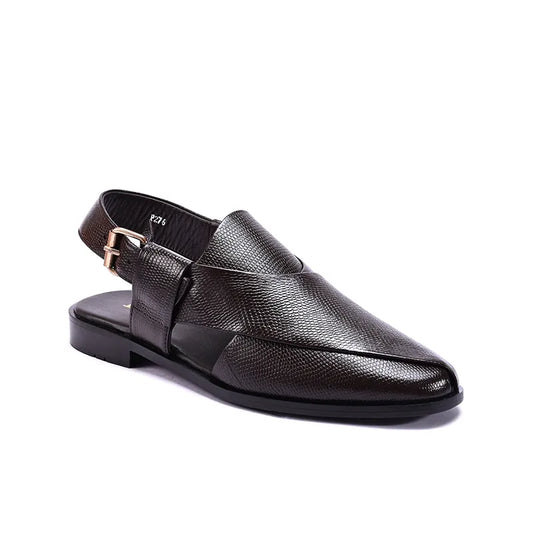 Brown Minimalist Peshawari Chappals 0141153