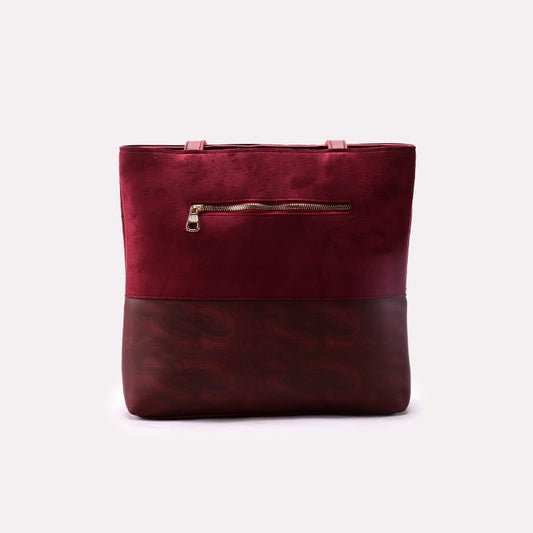 Casual Shoulder Bags Maroon 0331043