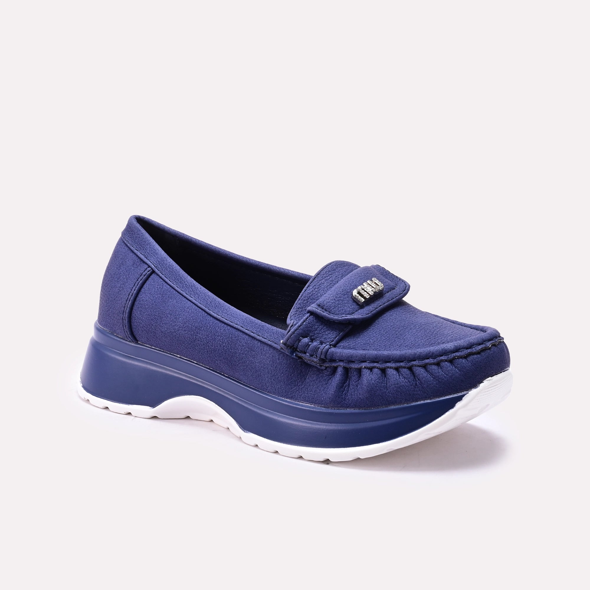 Moccasin Shoes Navy Blue 0440949