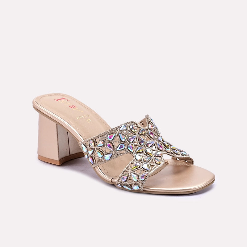 Gold Heel Slippers 0412657