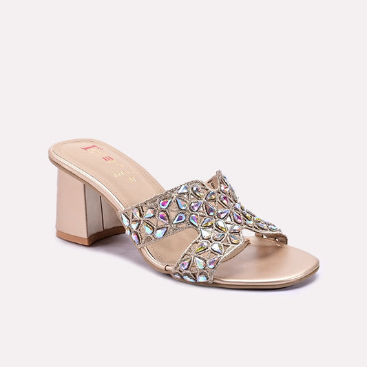 Gold Heel Slippers 0412657
