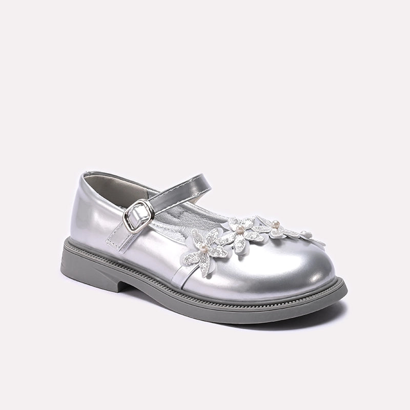 Girl Fancy Pumps Silver 0710712