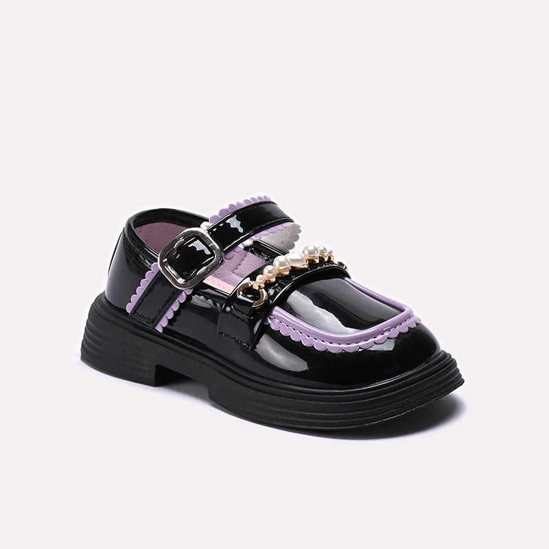 Girl Fancy Pumps Black 0710700