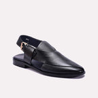 Black Matt Peshawari Sandals 0141152