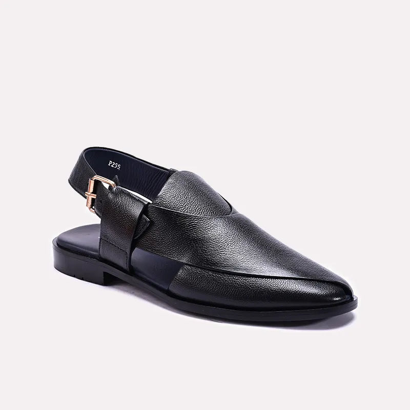 Black Matt Peshawari Sandals 0141152