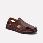 Brown Roman Sandals For Men