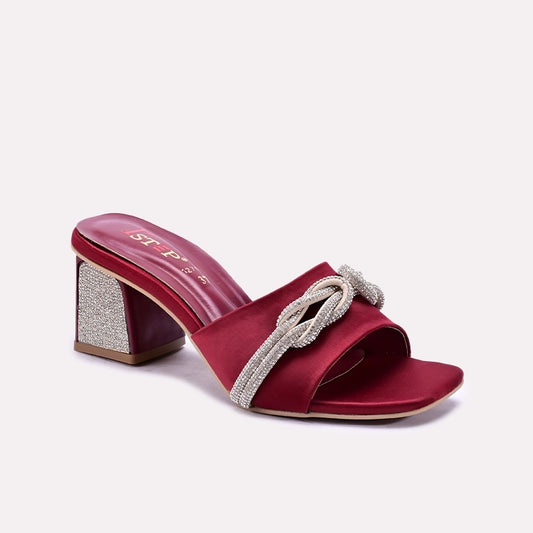 Maroon Bridal Slippers 0412719