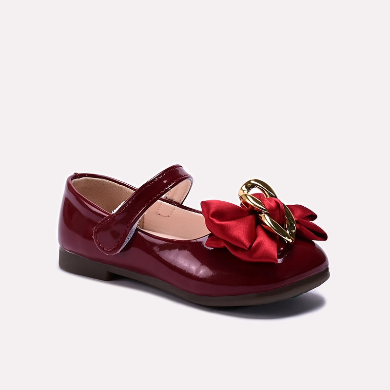Baby Fancy Pumps Maroon 0710665