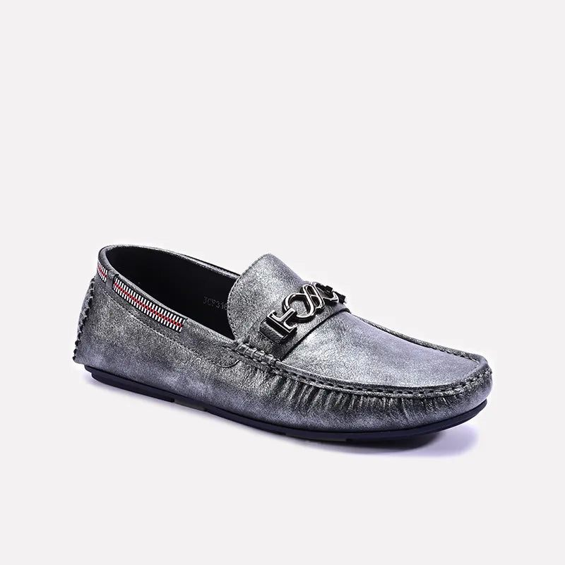 Gray Loafer Shoes 0130945