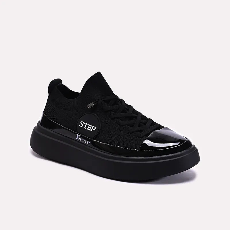 Black Mens Sneakers Shoes 0120618