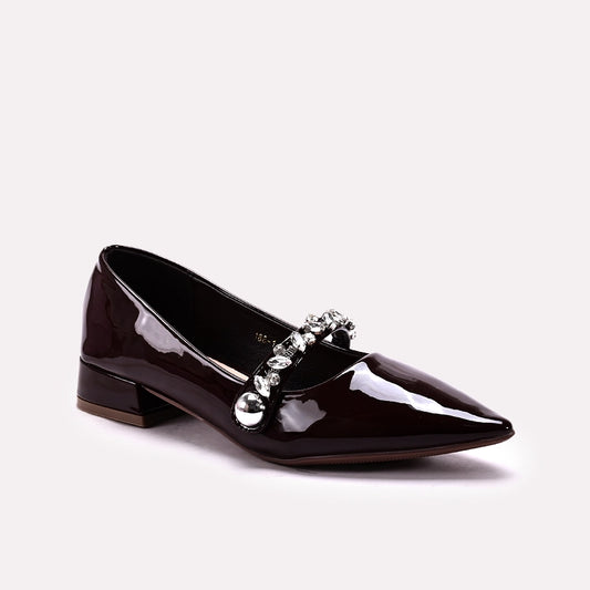 Fancy Court Shoes Brown 0450150