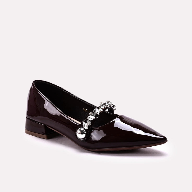 Fancy Court Shoes Brown 0450150