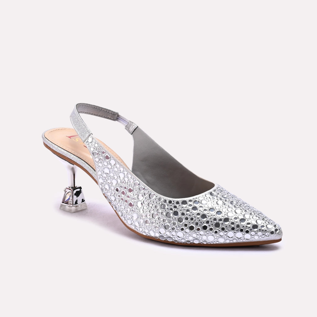 Bridal Court Shoes Silver 0450227