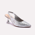 Bridal Court Shoes Silver 0450227