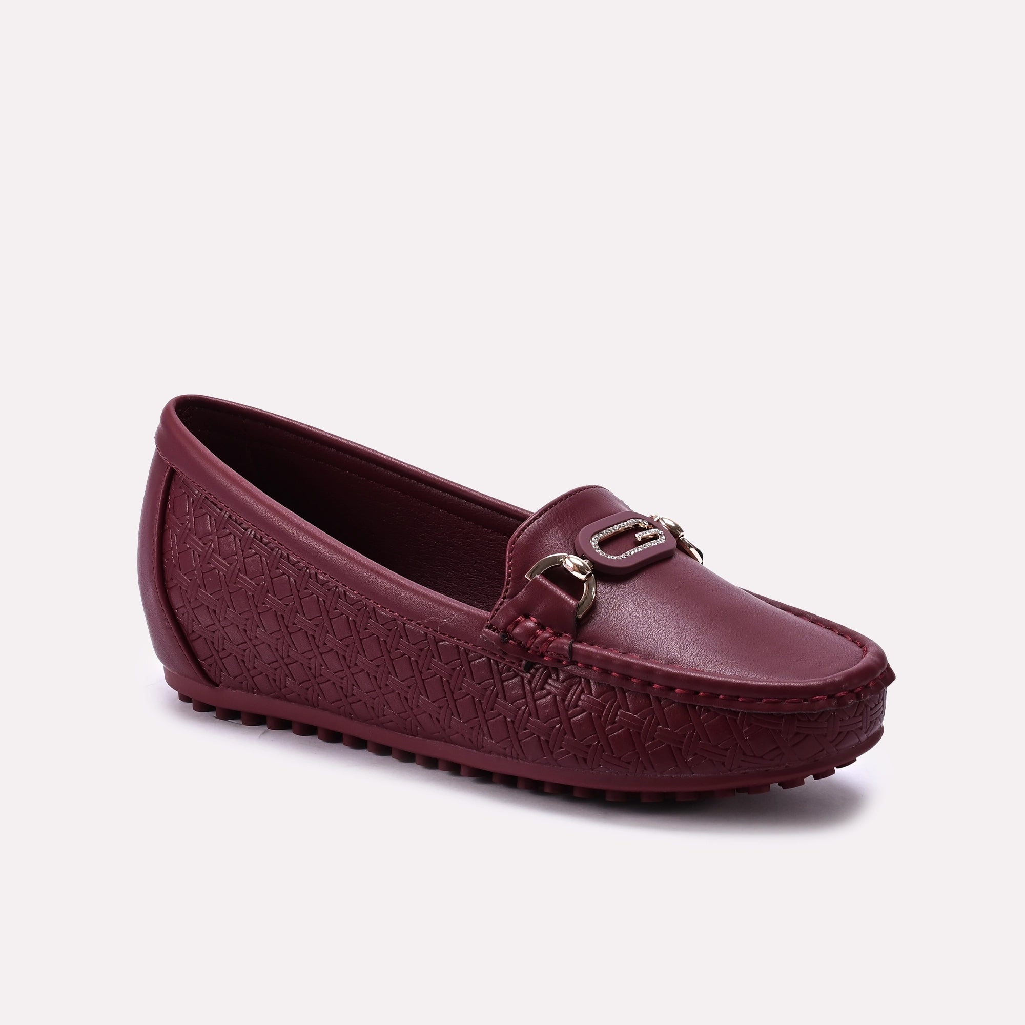 Moccasin Shoes Maroon 0440972