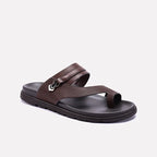 Brown Comfy Casual Slippers Men 0151127