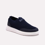 Blue Mens Slip On Sneakers 0120608
