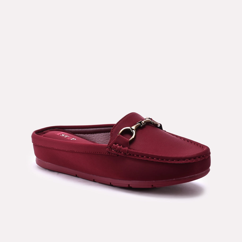 Moccasin Shoes Maroon 0440973