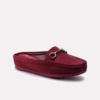 Moccasin Shoes Maroon 0440973