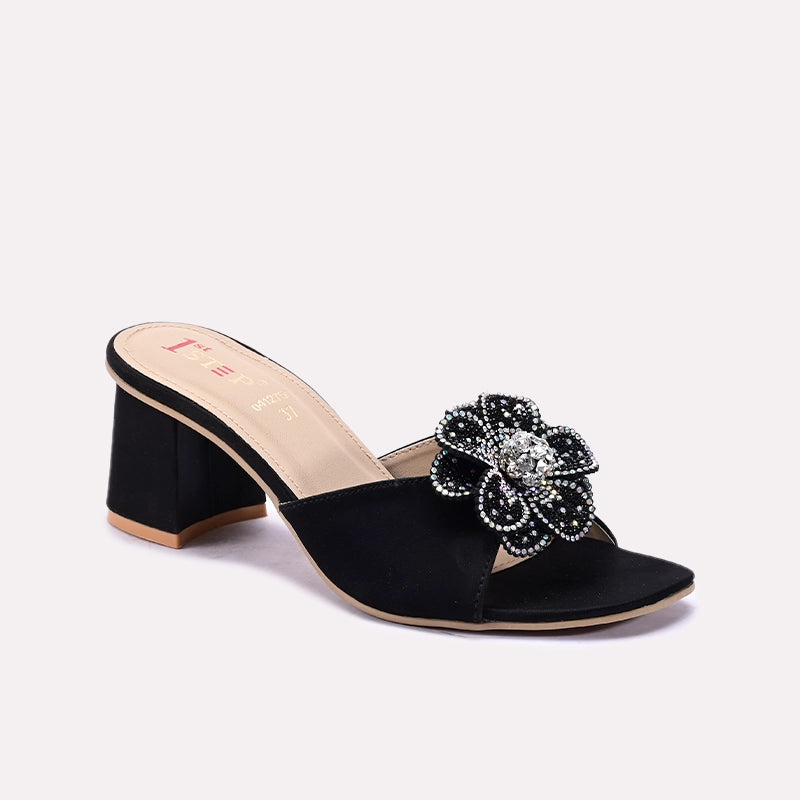 Black Fancy Slippers 0412759