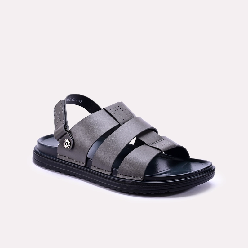 Gray Casual Sandals