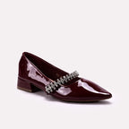 Fancy Court Shoes Maroon 0450153