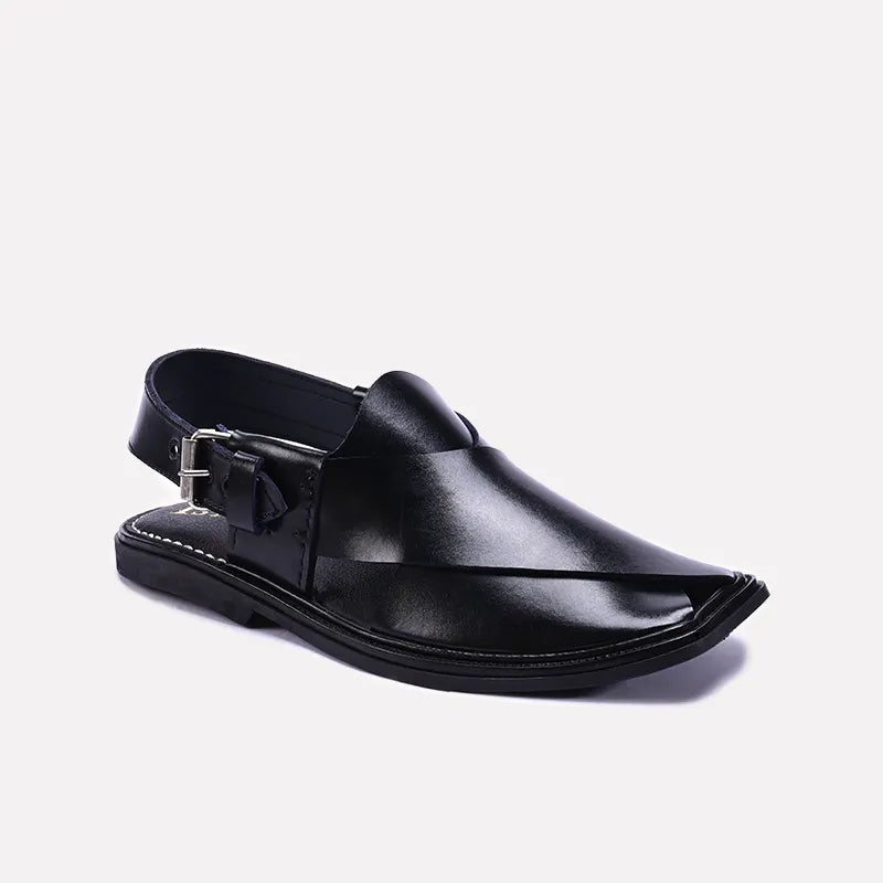 Black Kaptan Peshawari Sandal 0141170