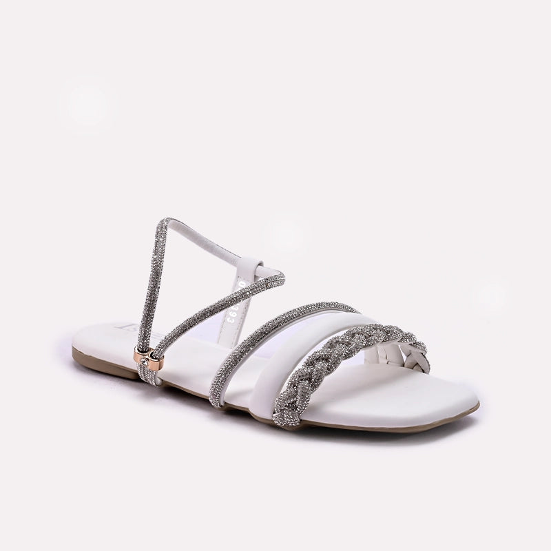 White Fancy Sandals 0421393