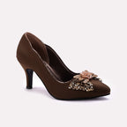Bridal Court Shoes Brown 0450067