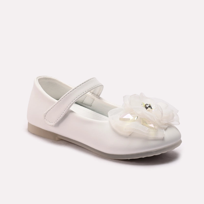 Girl Casual Pumps White 0710721