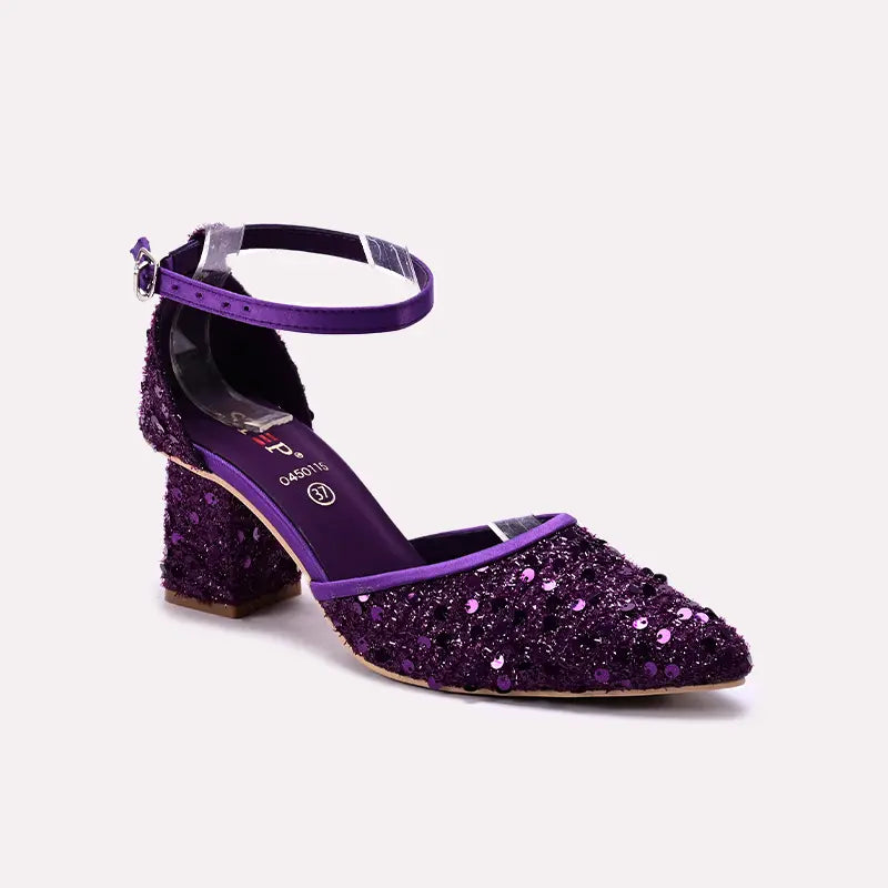 Fancy Court Shoes Purple 0450115
