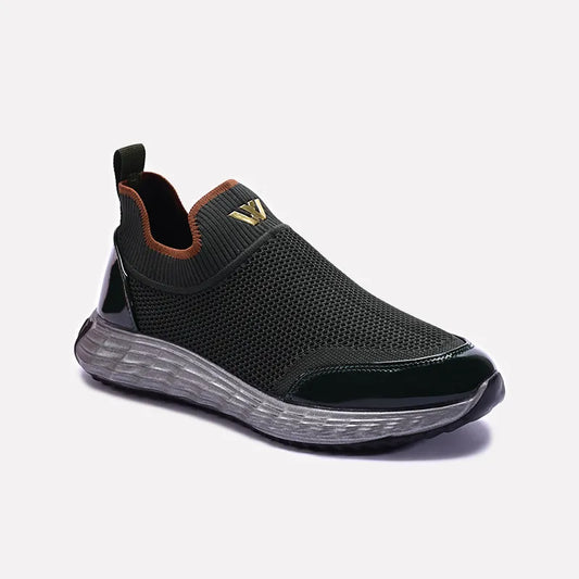 Green Slip On Walking Sneakers 0120560