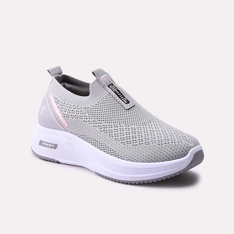 Women Sneaker Shoes Grey 0440956
