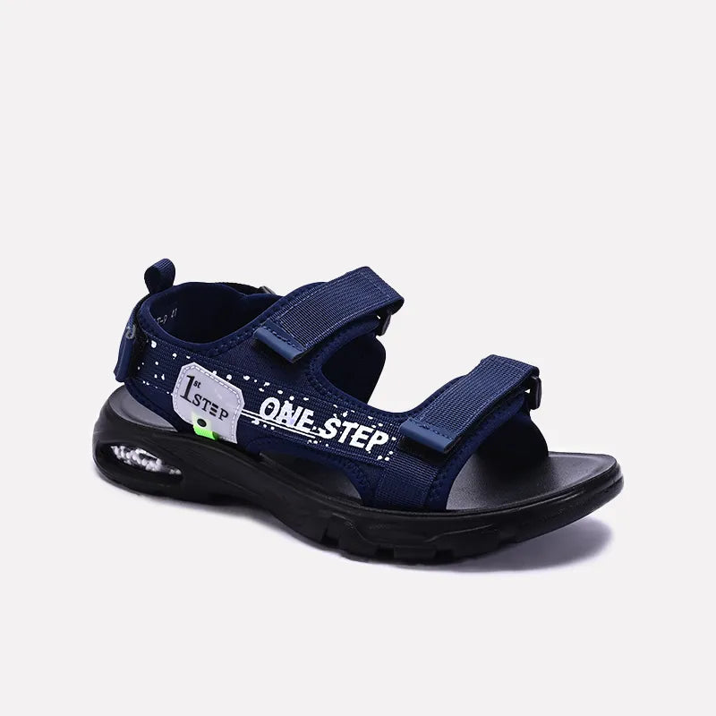 Blue Velcro Strap Sandals 0141181