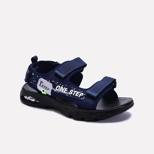 Blue Velcro Strap Sandals 0141181
