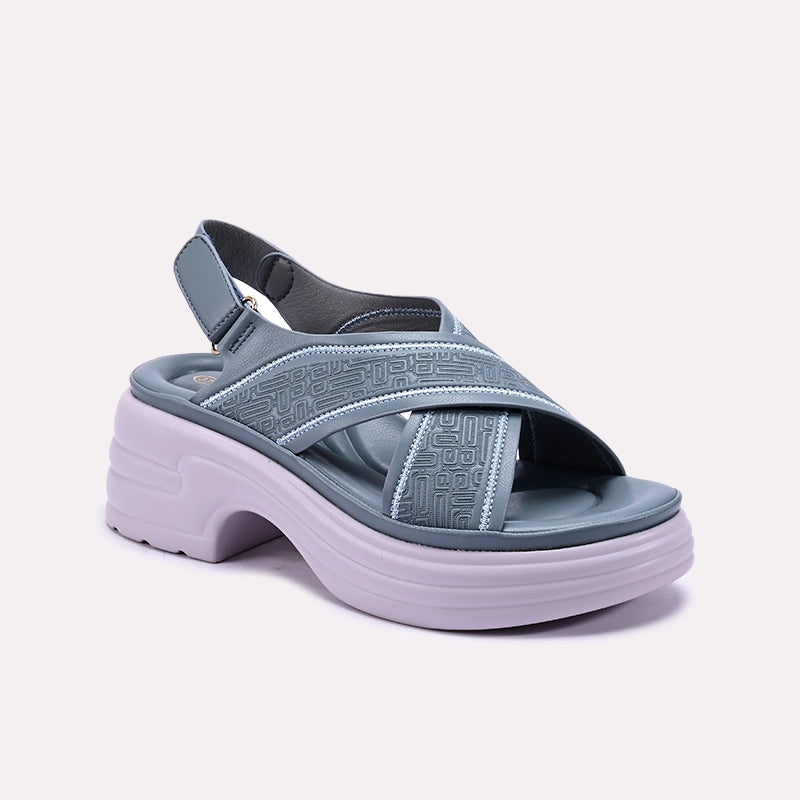 Blue Chunky Casual Sandals 0421384