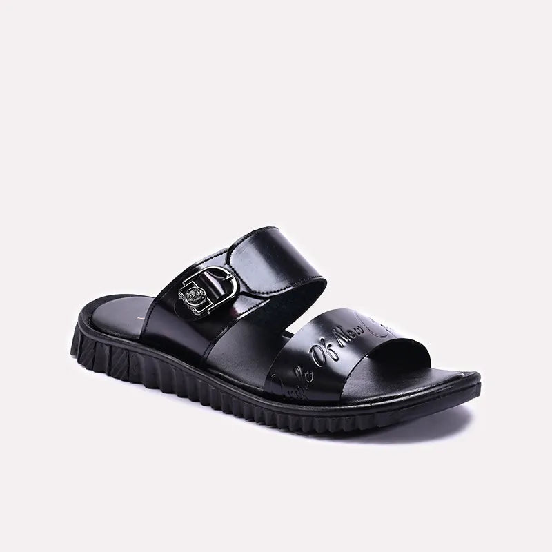 Black Casual Slides For Men 0151002