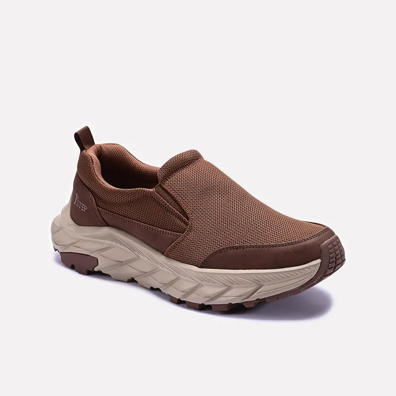 Brown Slip On Chunky Sneakers 0120564