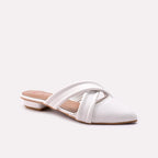 White Casual Mules 0431438