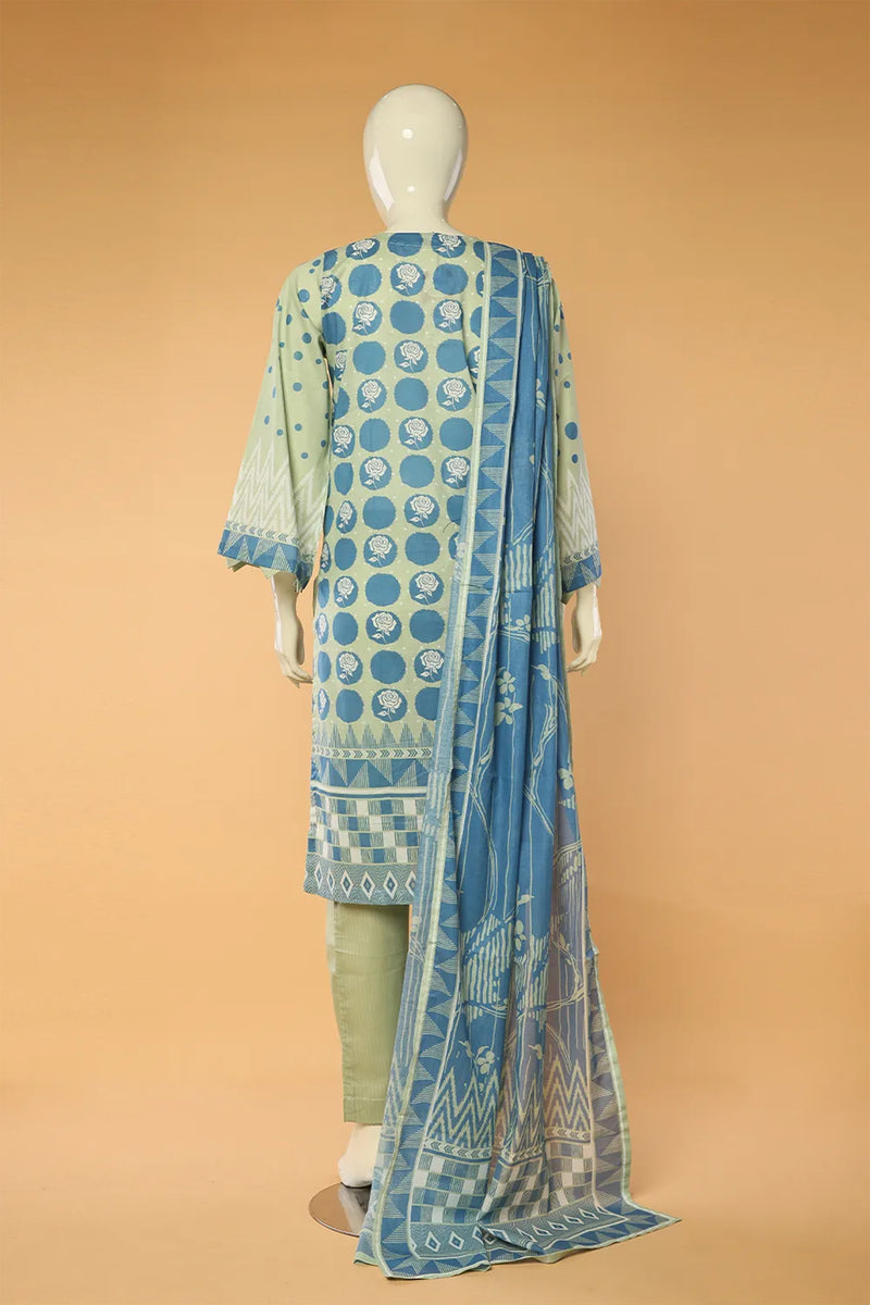 Barirah - 3 Piece Stitched Lawn Suit 15D0104